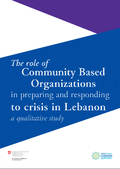The Role Of Community Based Organizations In Preparing And Responding To Crisis In Lebanon, A Qualitative Study Primary Tabs