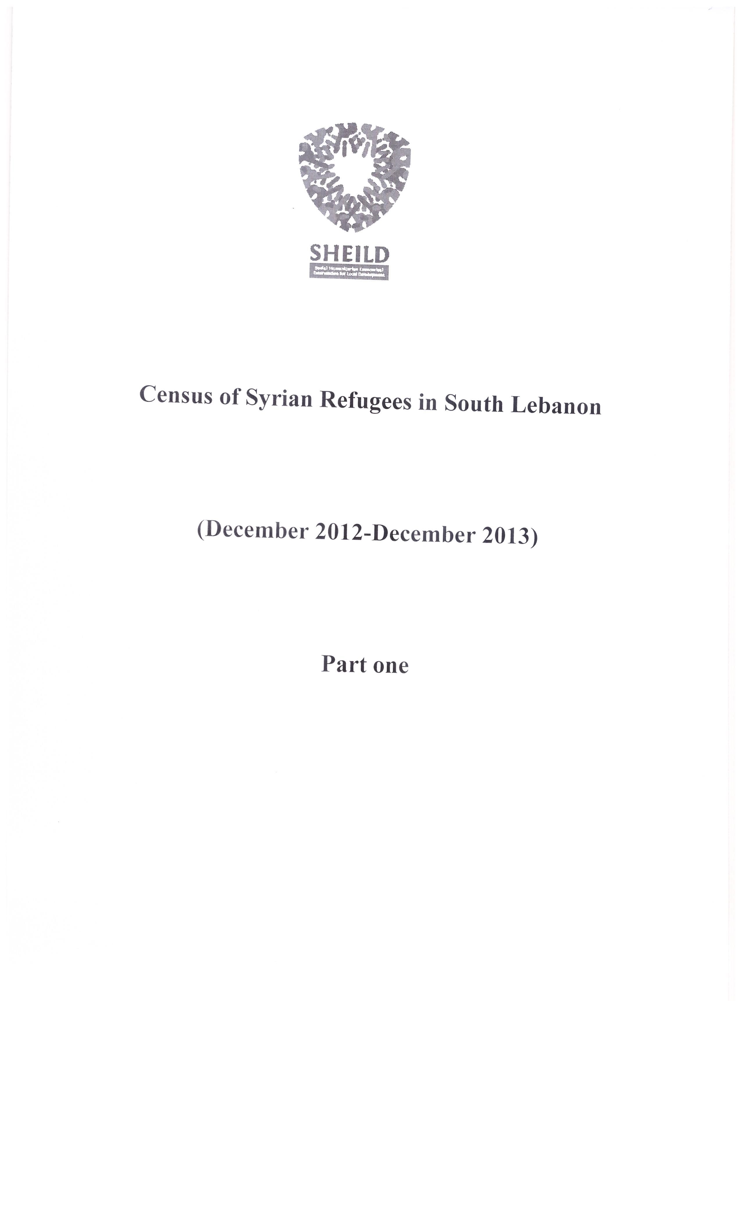 Census Of Syrian Refugees In South Lebanon