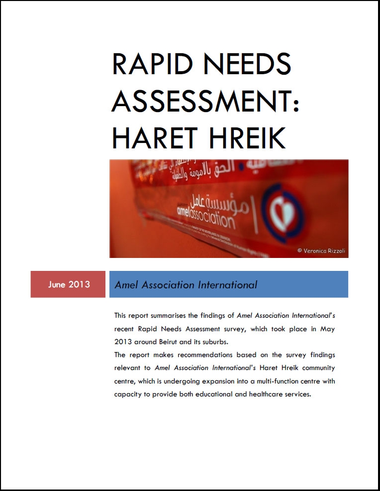 Rapid Needs Assessment: Haret Hreik