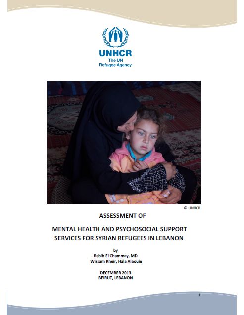 Assessment Of Mental Health And Psychosocial Support Services For Syrian Refugees In Lebanon